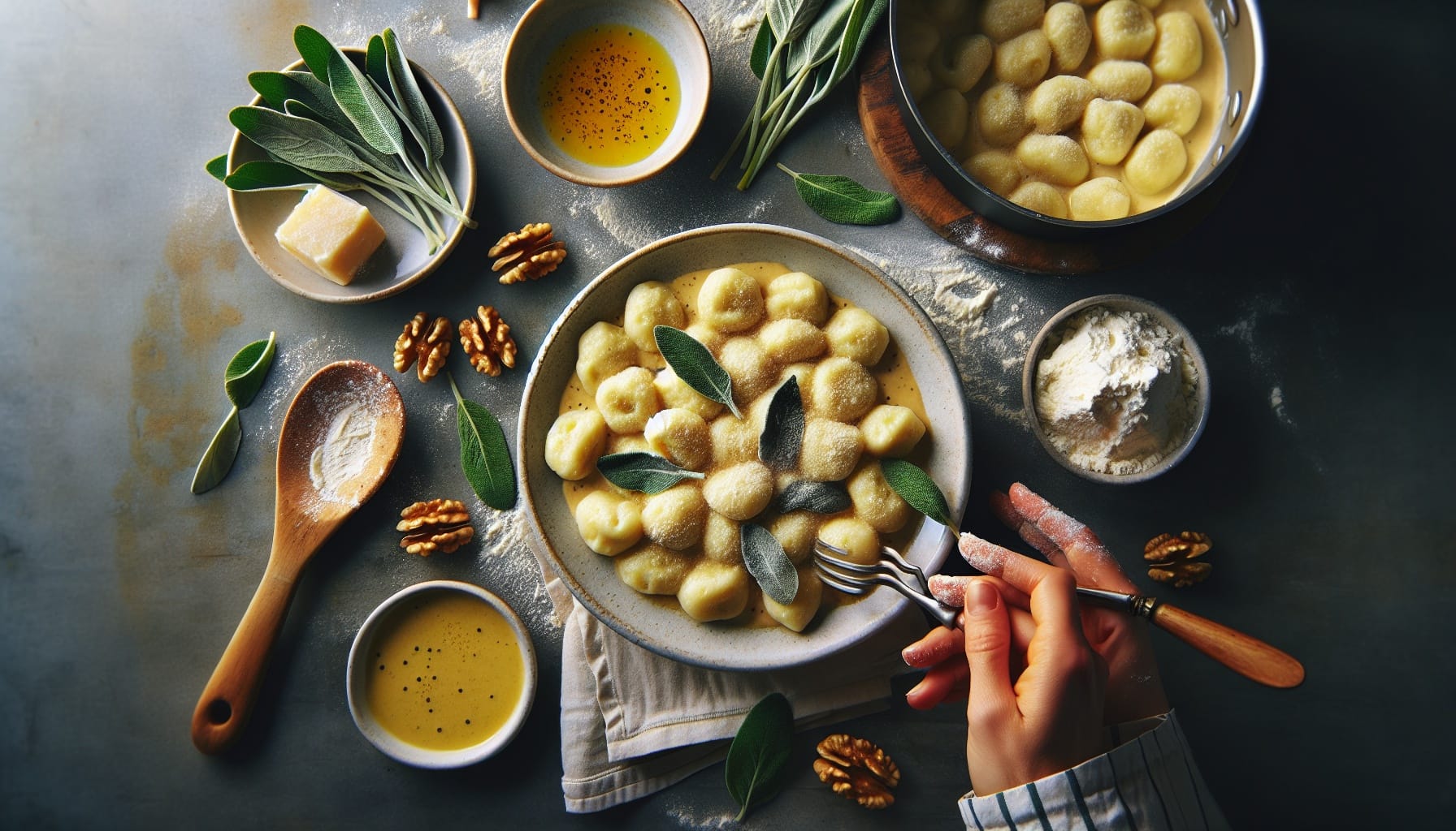Classic Homemade Ricotta Gnocchi with Sage Butter Sauce - A delicious recipe by DigiDish