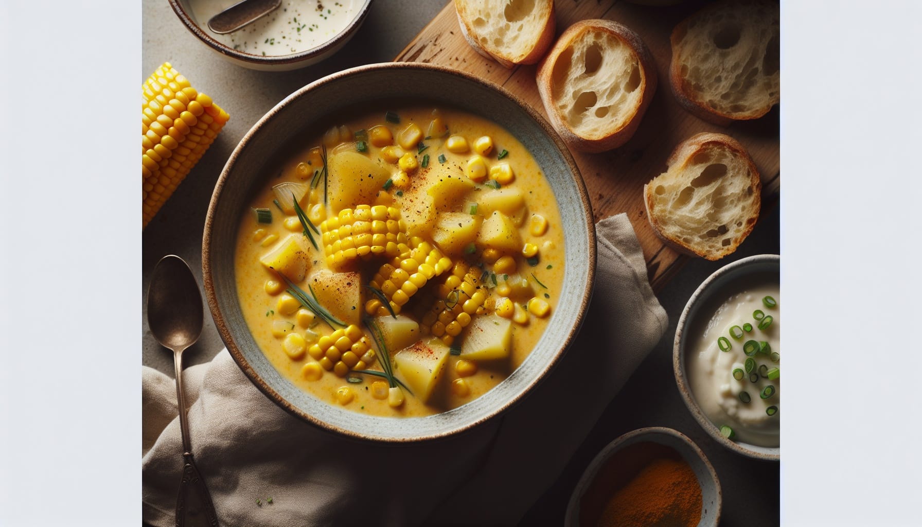 Easy Creamy Sweet Corn Chowder - A delicious recipe by DigiDish