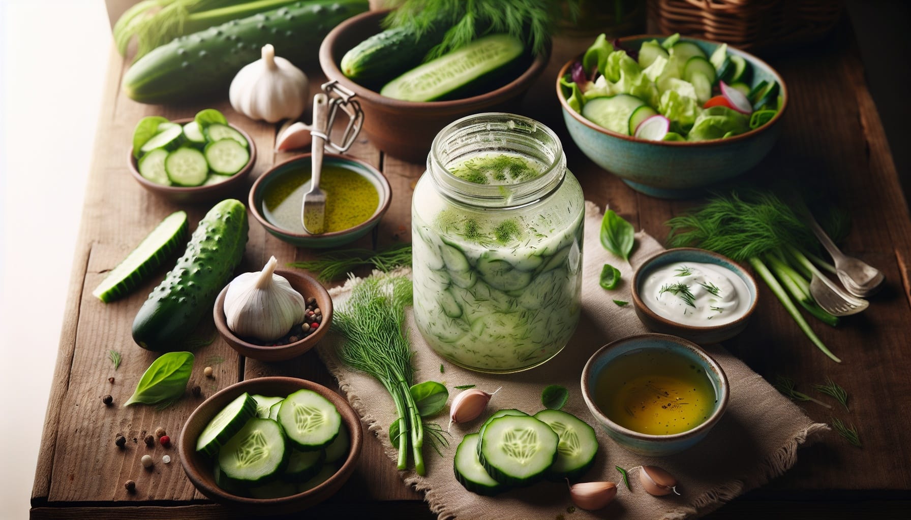 Homemade Creamy Cucumber Dill Dressing - A delicious recipe by DigiDish