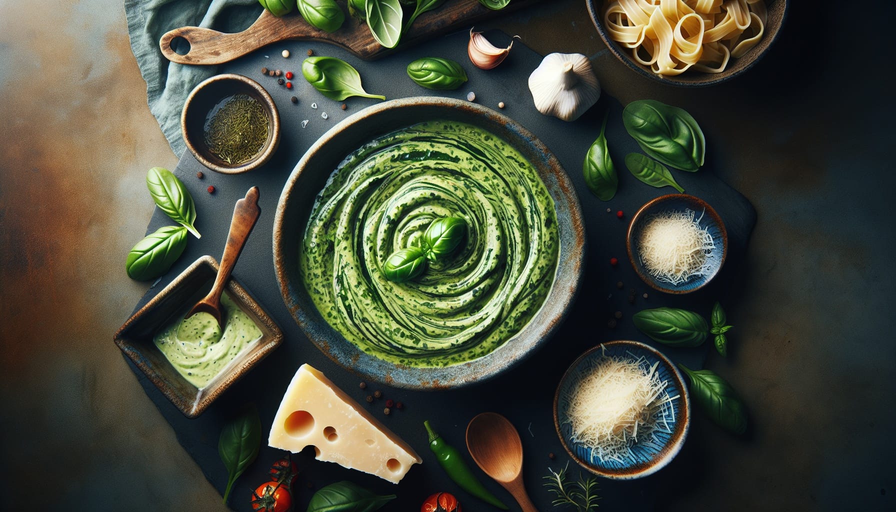 Simple Homemade Creamy Basil Spinach Sauce - A delicious recipe by DigiDish
