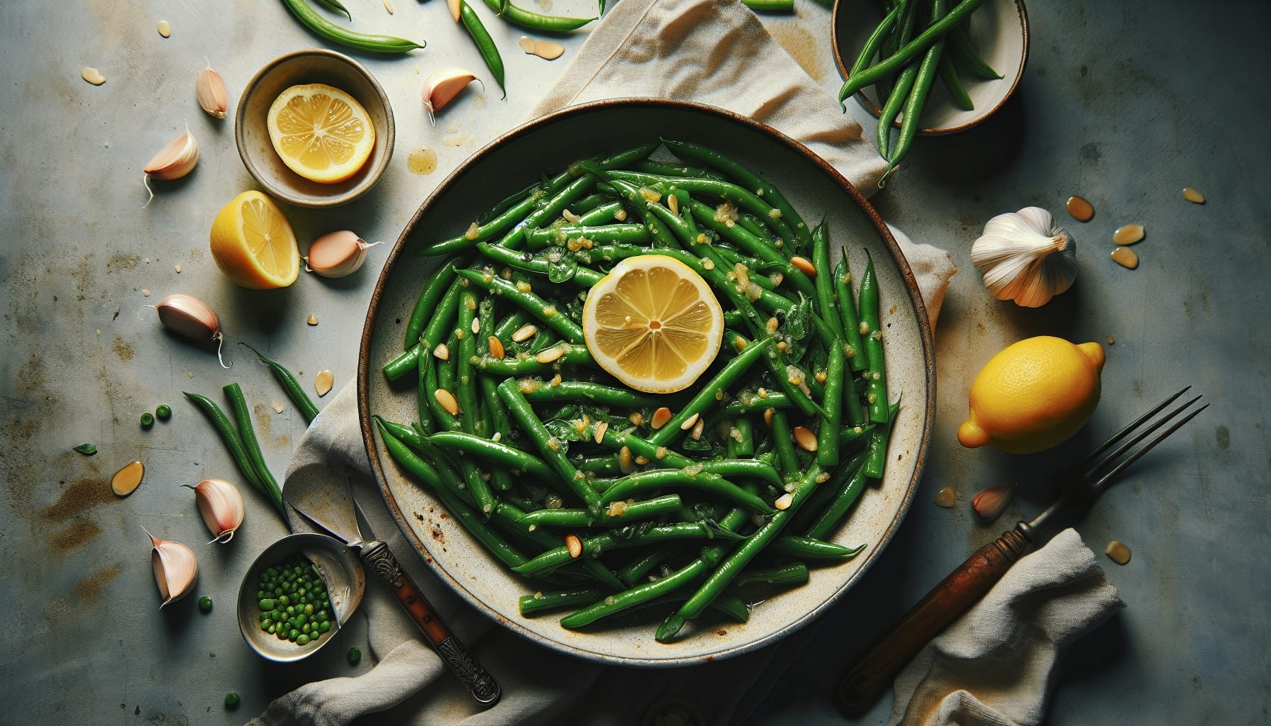 Simple Homemade Garlic Butter Green Bean Stir Fry - A delicious recipe by DigiDish
