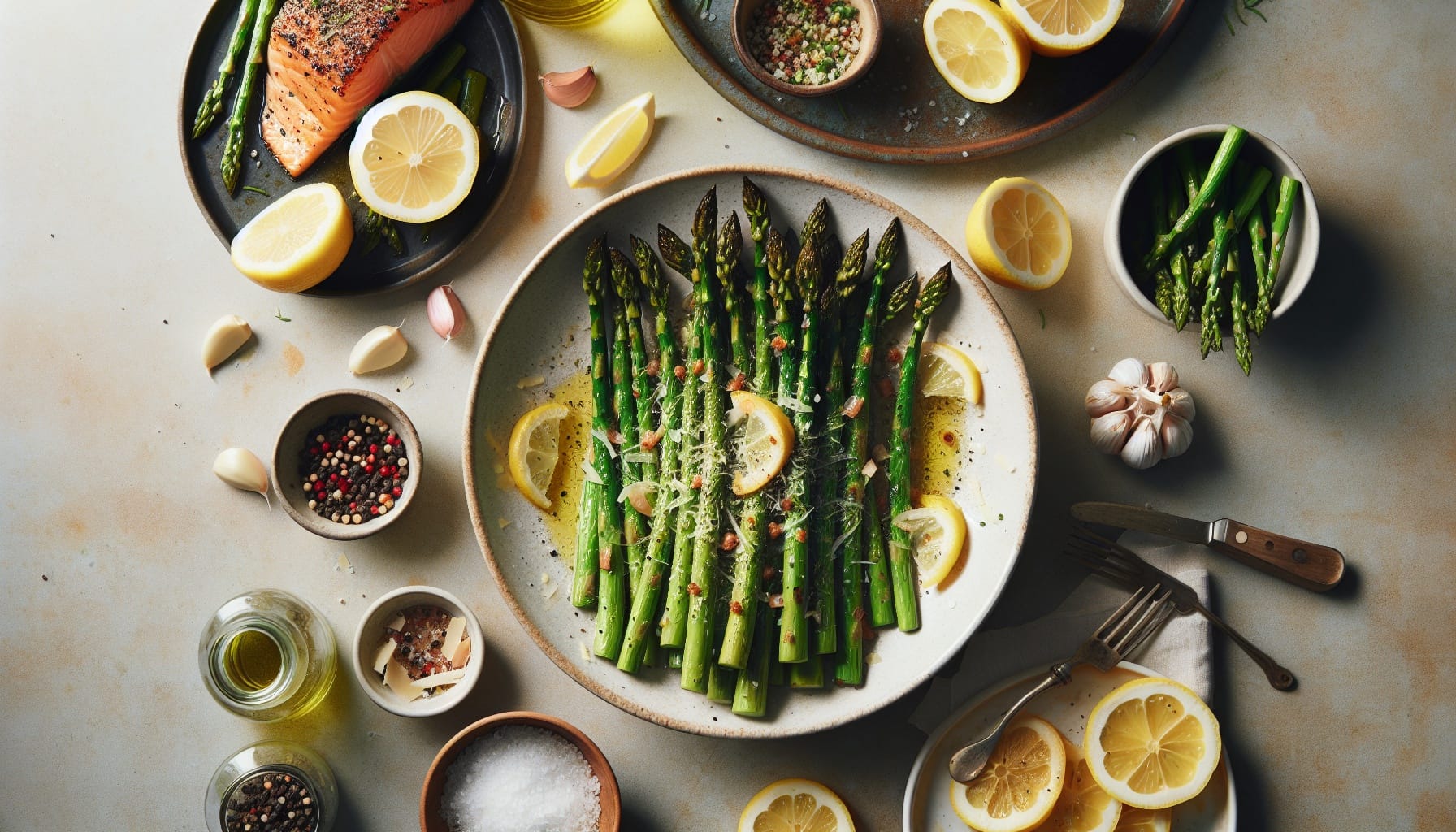 Simple Homemade Garlic Lemon Roasted Asparagus - A delicious recipe by DigiDish