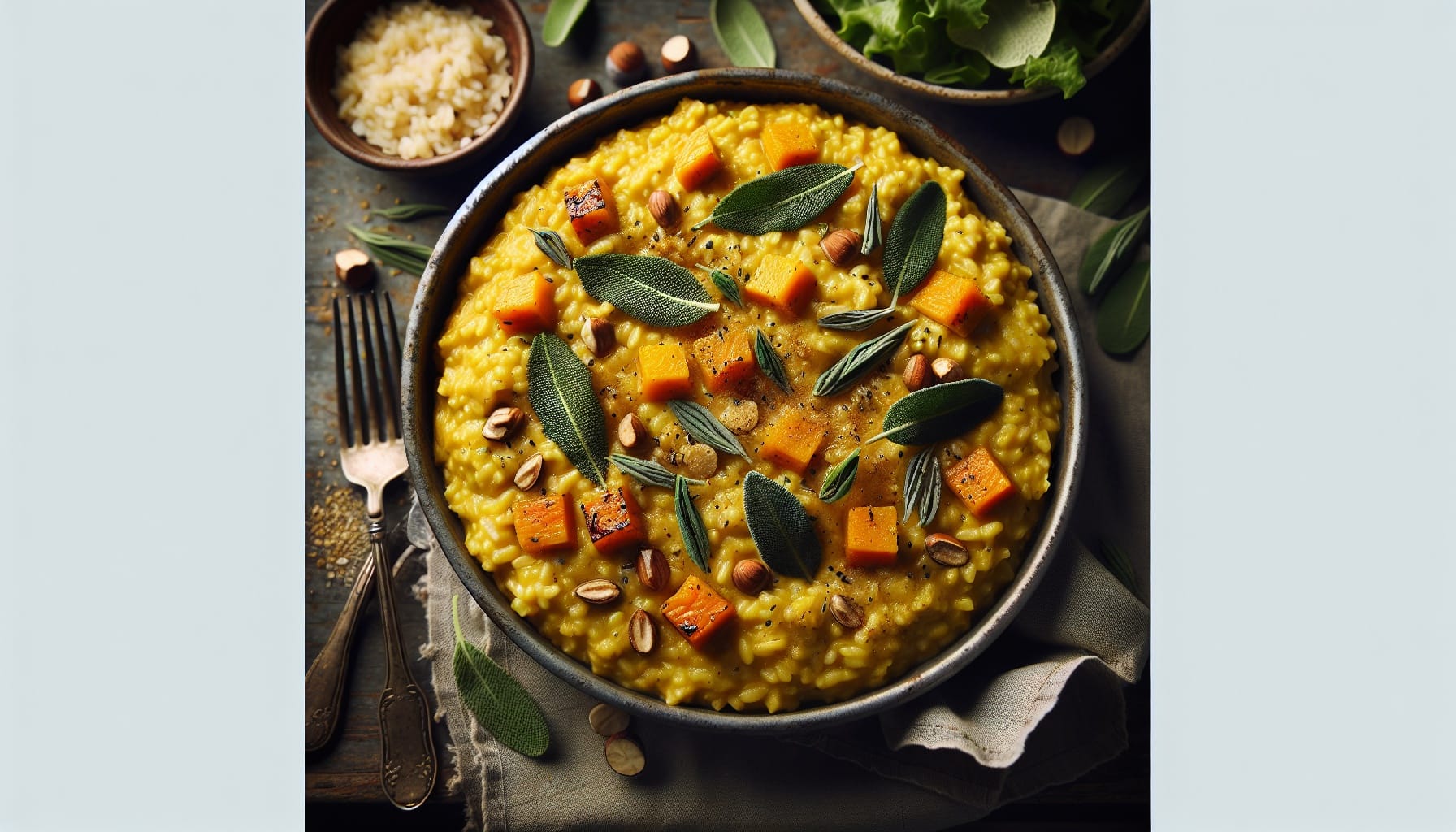 Golden Butternut Squash and Sage Risotto - A delicious recipe by DigiDish