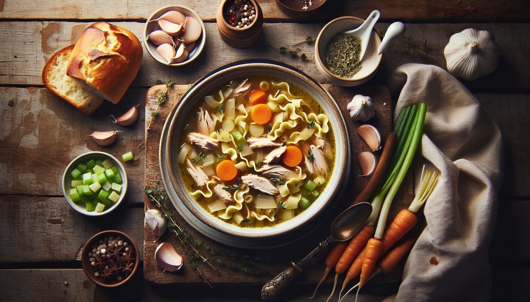Classic Homemade Chicken Noodle Soup - A delicious recipe by DigiDish