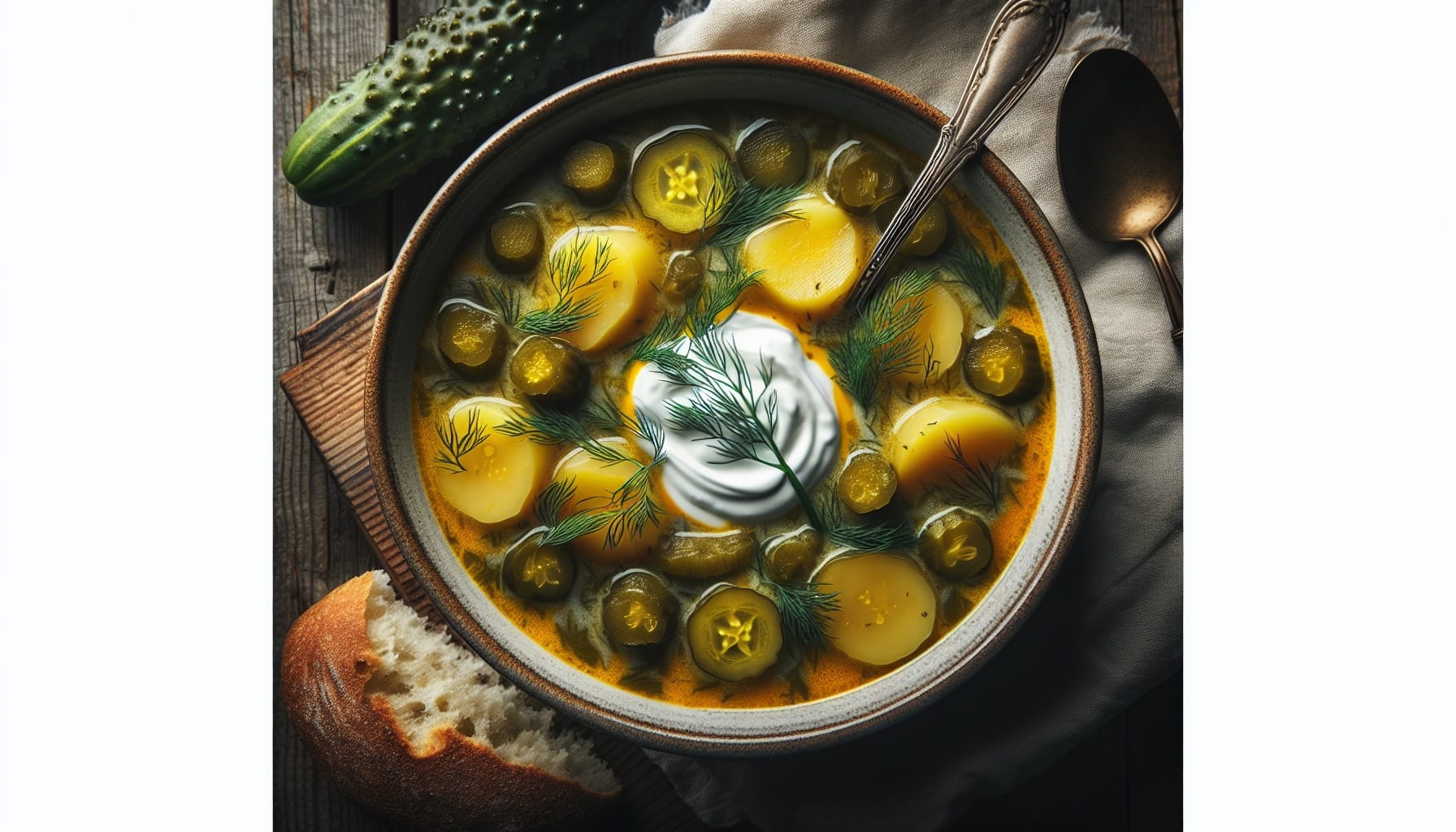 Classic Homemade Creamy Dill Pickle Soup - A delicious recipe by DigiDish