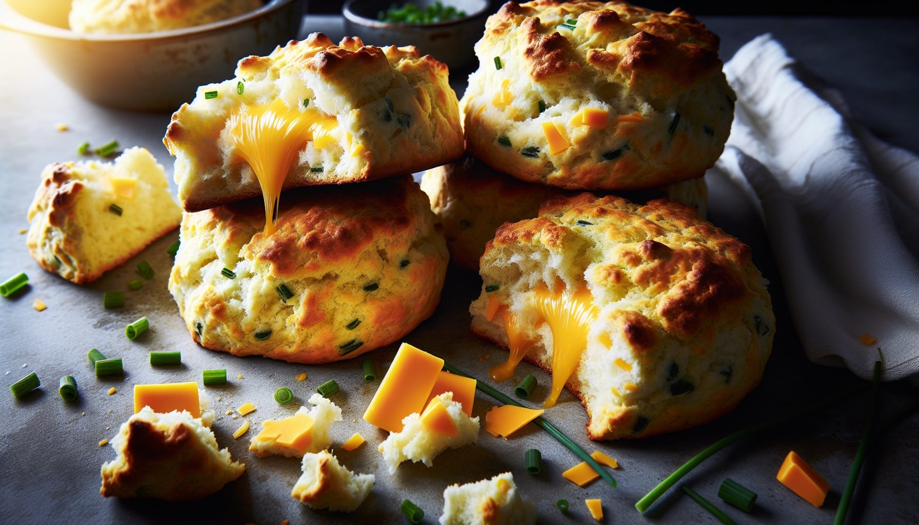 Easy Homemade Cheddar and Chive Biscuits - A delicious recipe by DigiDish