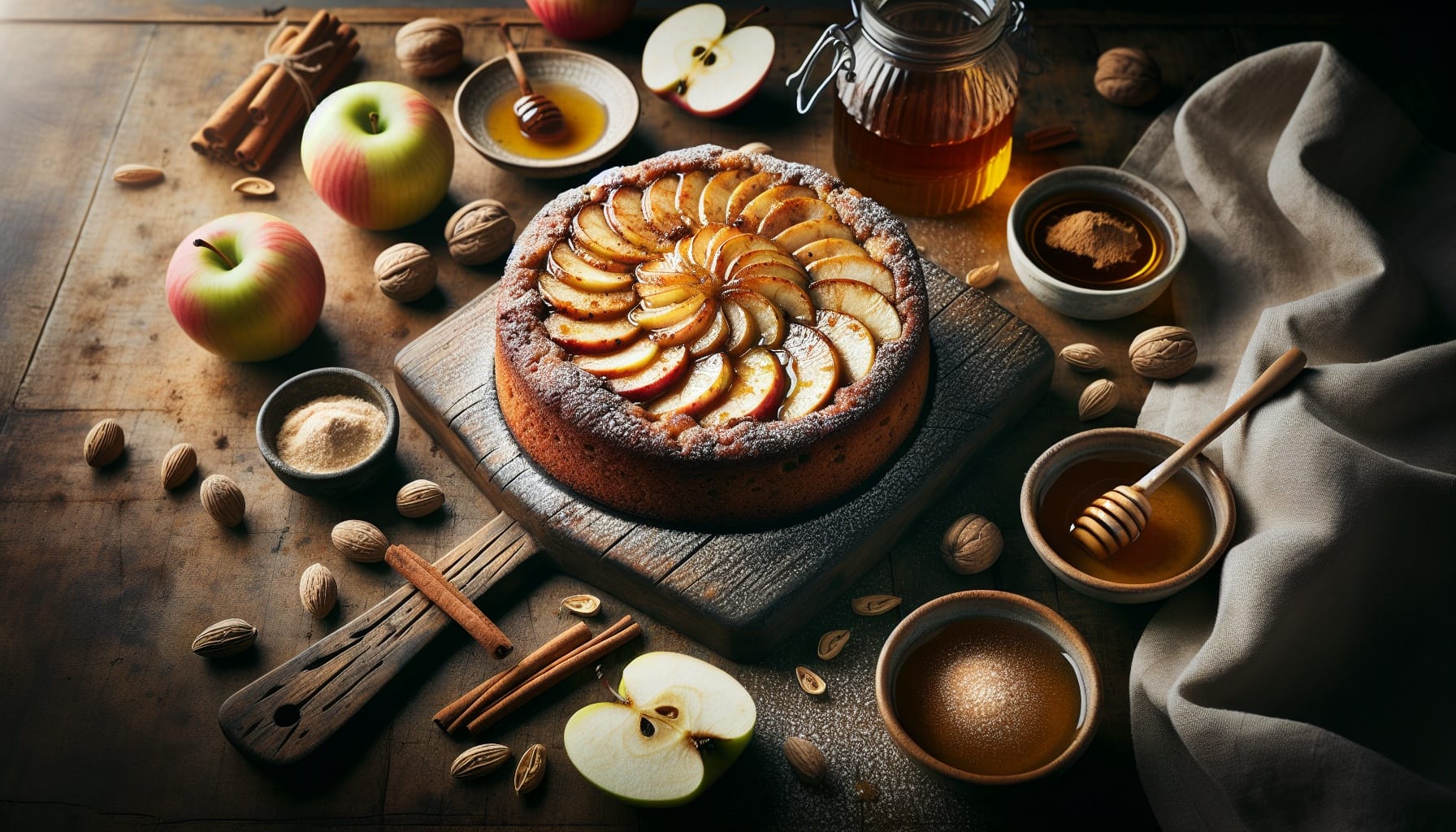 Simple Homemade Apple Cinnamon Tea Cake - A delicious recipe by DigiDish