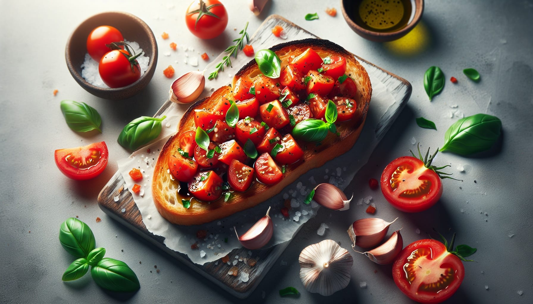Simple Homemade Classic Tomato Bruschetta - A delicious recipe by DigiDish
