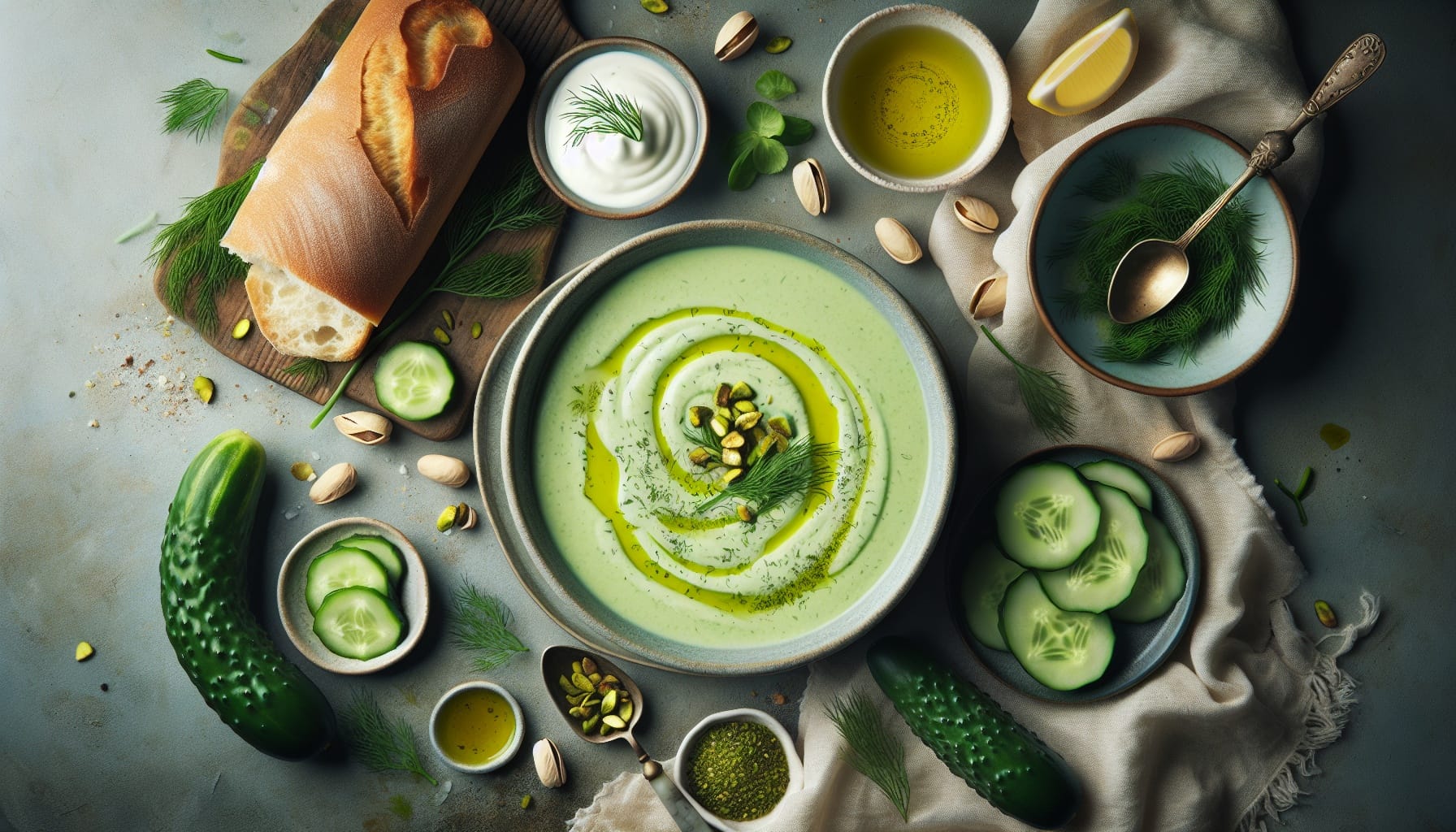 Simple Homemade Creamy Dill Cucumber Soup - A delicious recipe by DigiDish