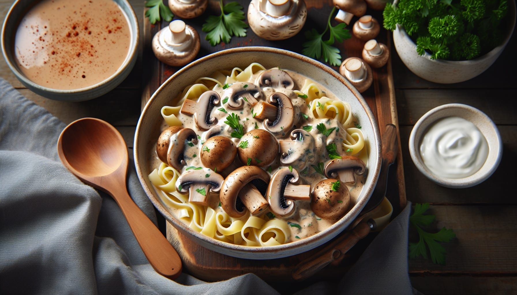 Simple Homemade Creamy Mushroom Stroganoff - A delicious recipe by DigiDish