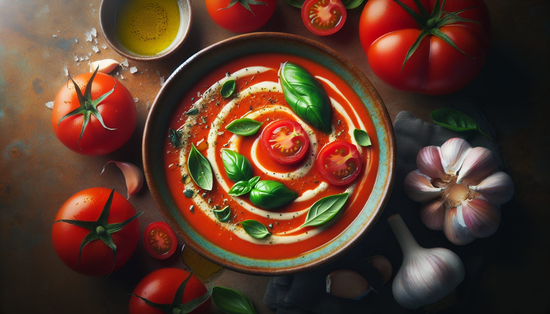 Simple Homemade Creamy Tomato Basil Bisque - A delicious recipe by DigiDish