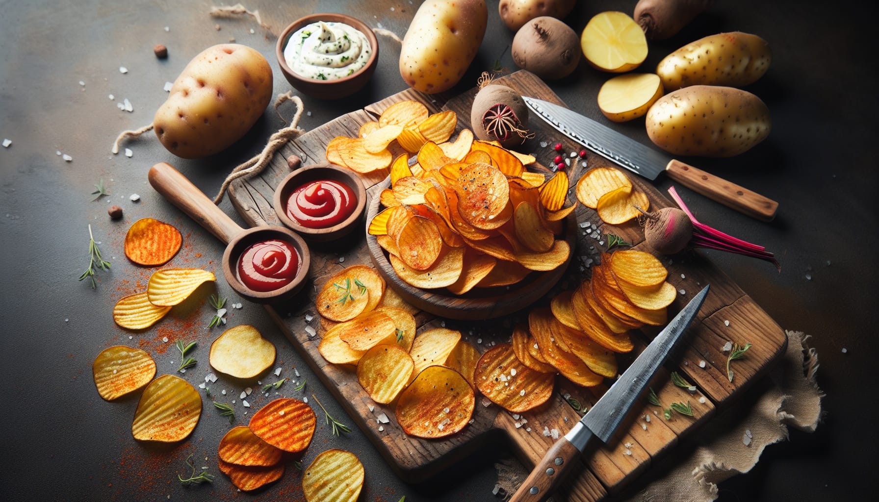 Simple Homemade Crispy Oven Baked Potato Chips - A delicious recipe by DigiDish