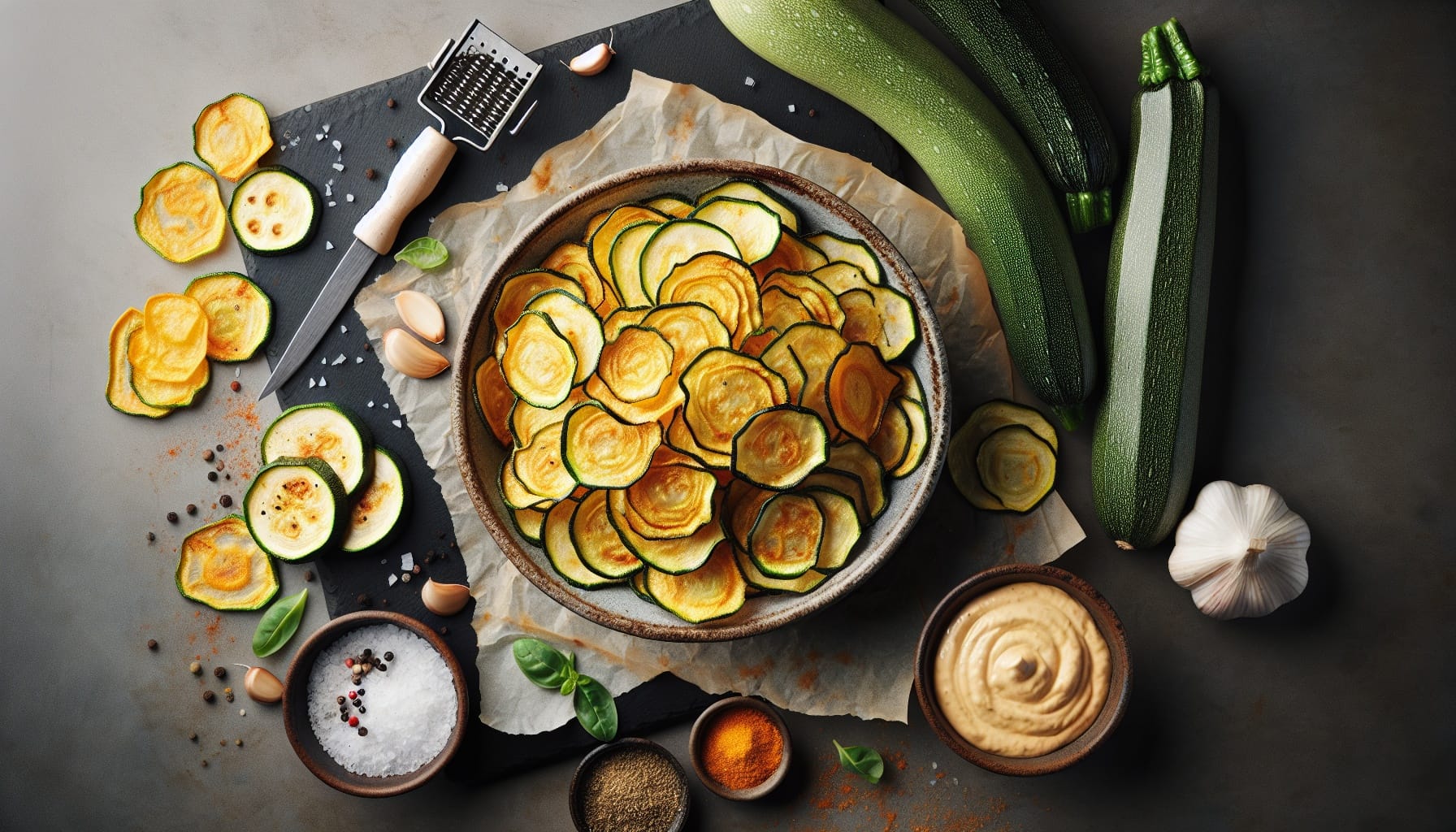 Simple Homemade Crispy Zucchini Chips - A delicious recipe by DigiDish