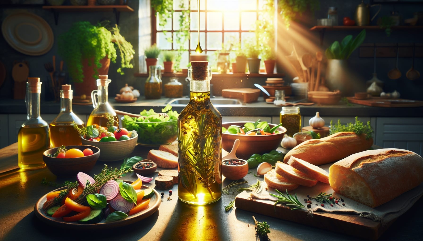 Simple Homemade Herb Infused Olive Oil - A delicious recipe by DigiDish
