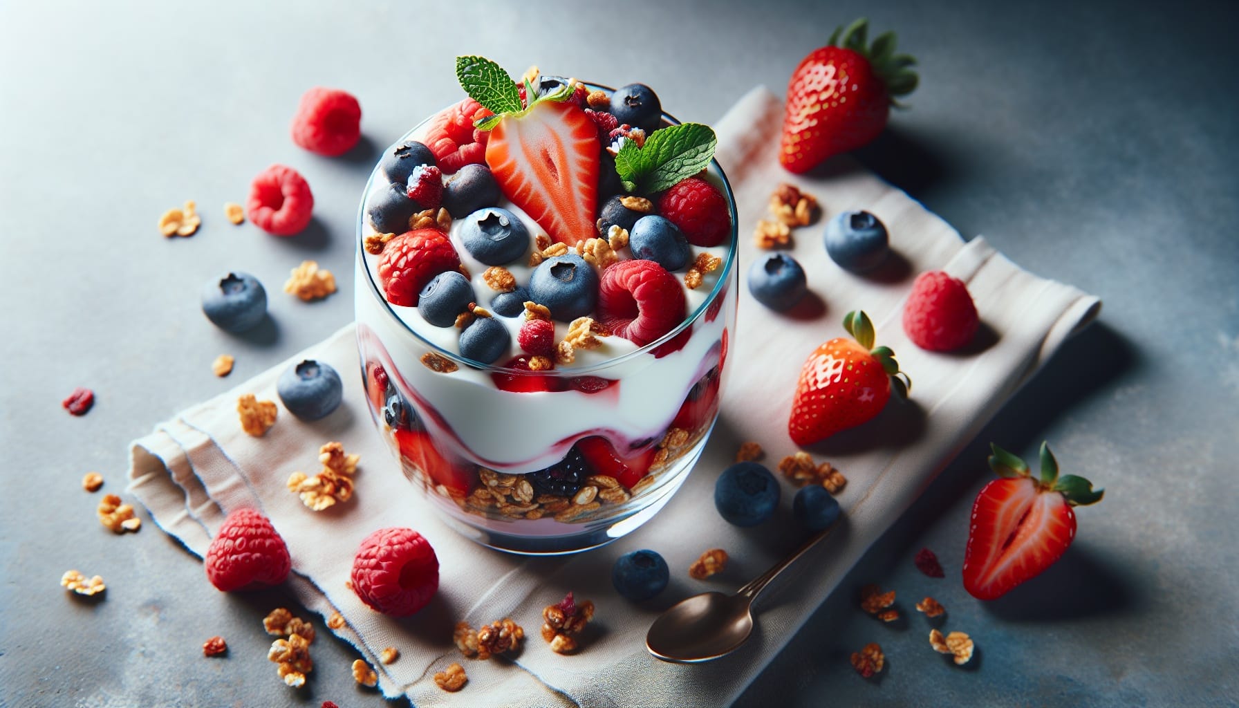 Simple Homemade Mixed Berry Yogurt Parfaits - A delicious recipe by DigiDish