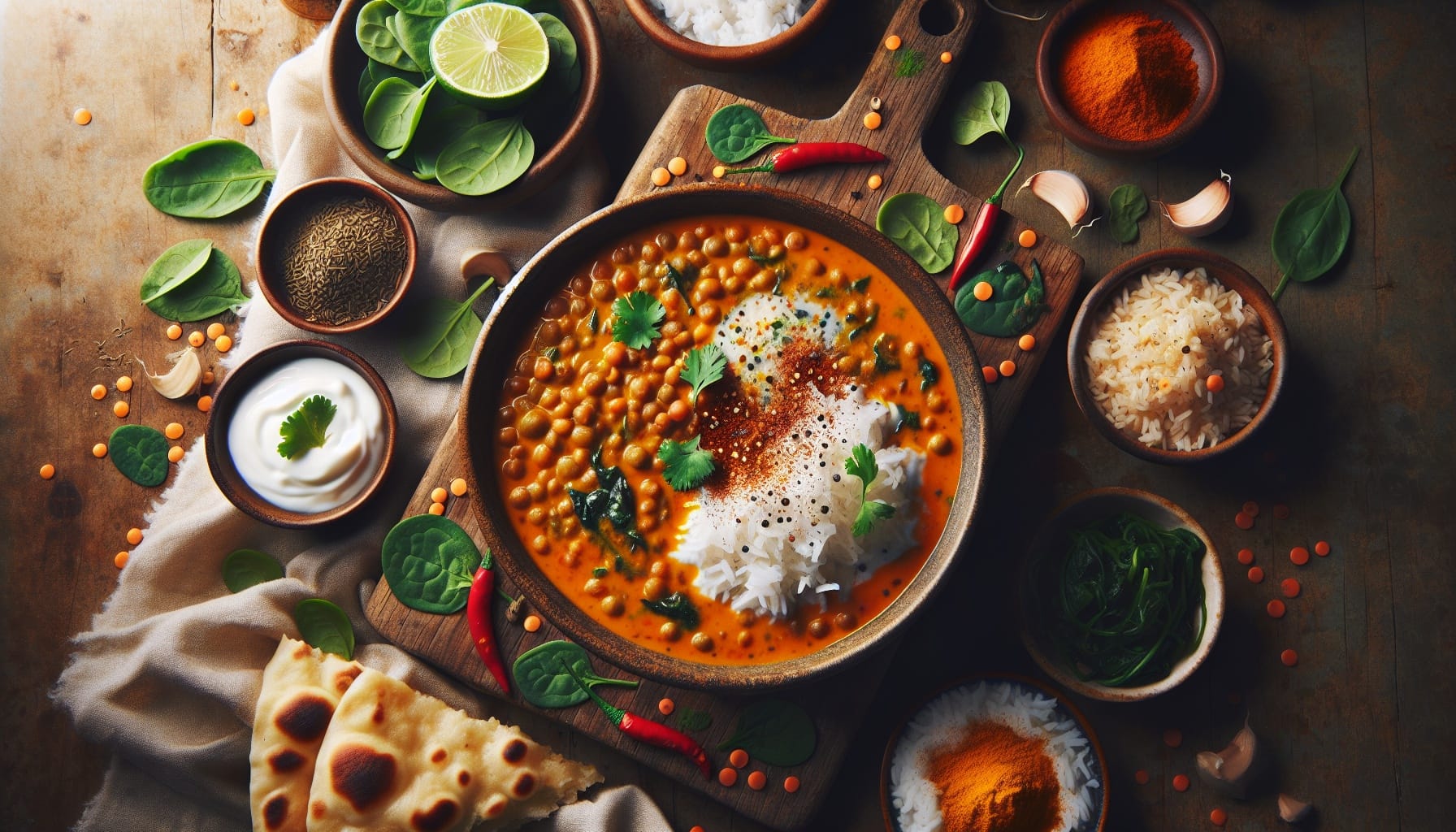 Simple Homemade Spiced Coconut Lentil Stew - A delicious recipe by DigiDish