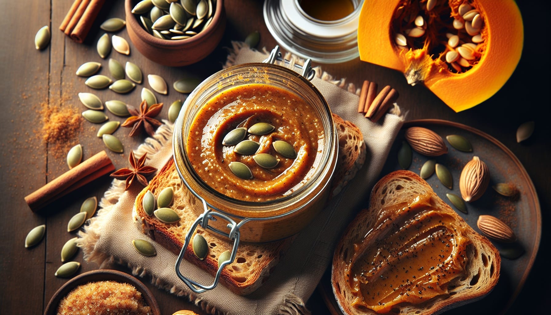Simple Homemade Spiced Pumpkin Seed Butter - A delicious recipe by DigiDish