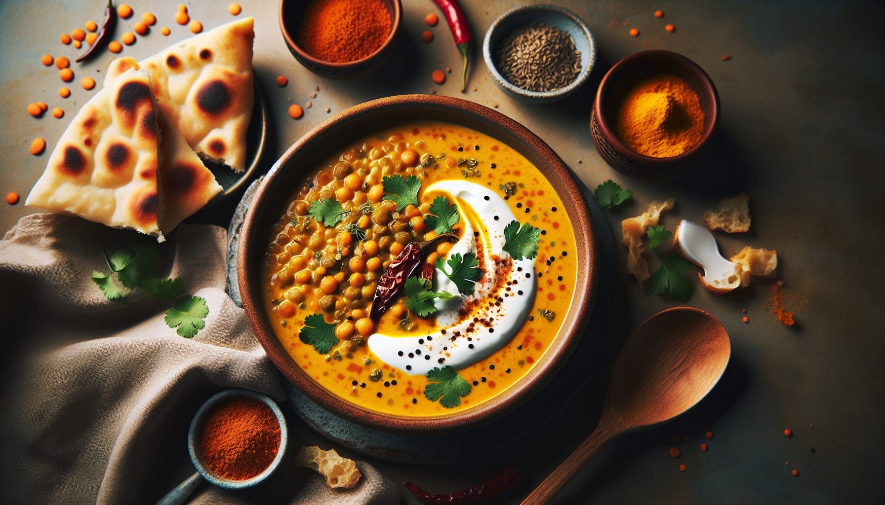 Simple Homemade Spicy Lentil and Coconut Soup - A delicious recipe by DigiDish