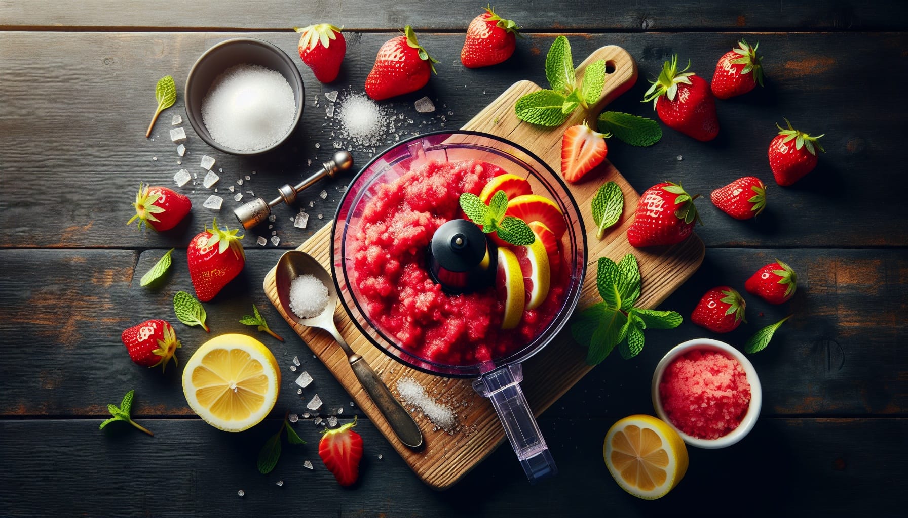 Simple Homemade Strawberry Lemonade Sorbet - A delicious recipe by DigiDish