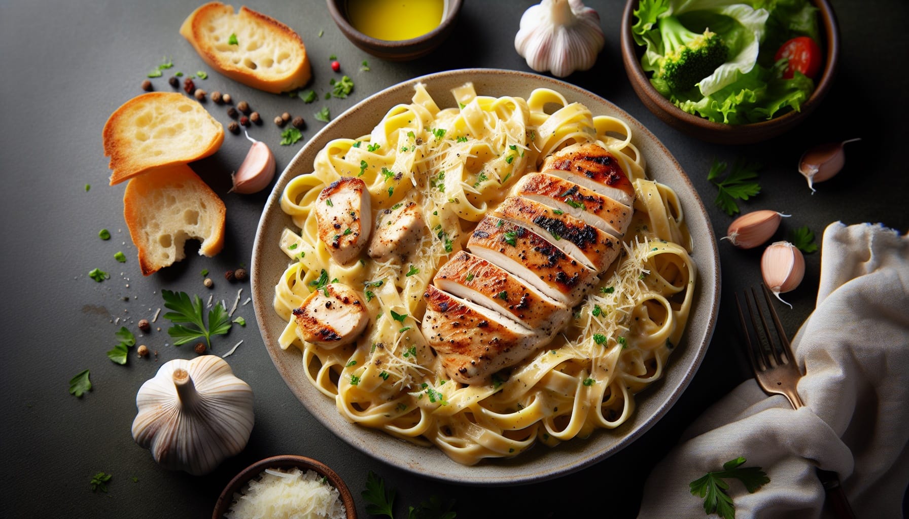 Simple Homemade Chicken Alfredo - A delicious recipe by DigiDish