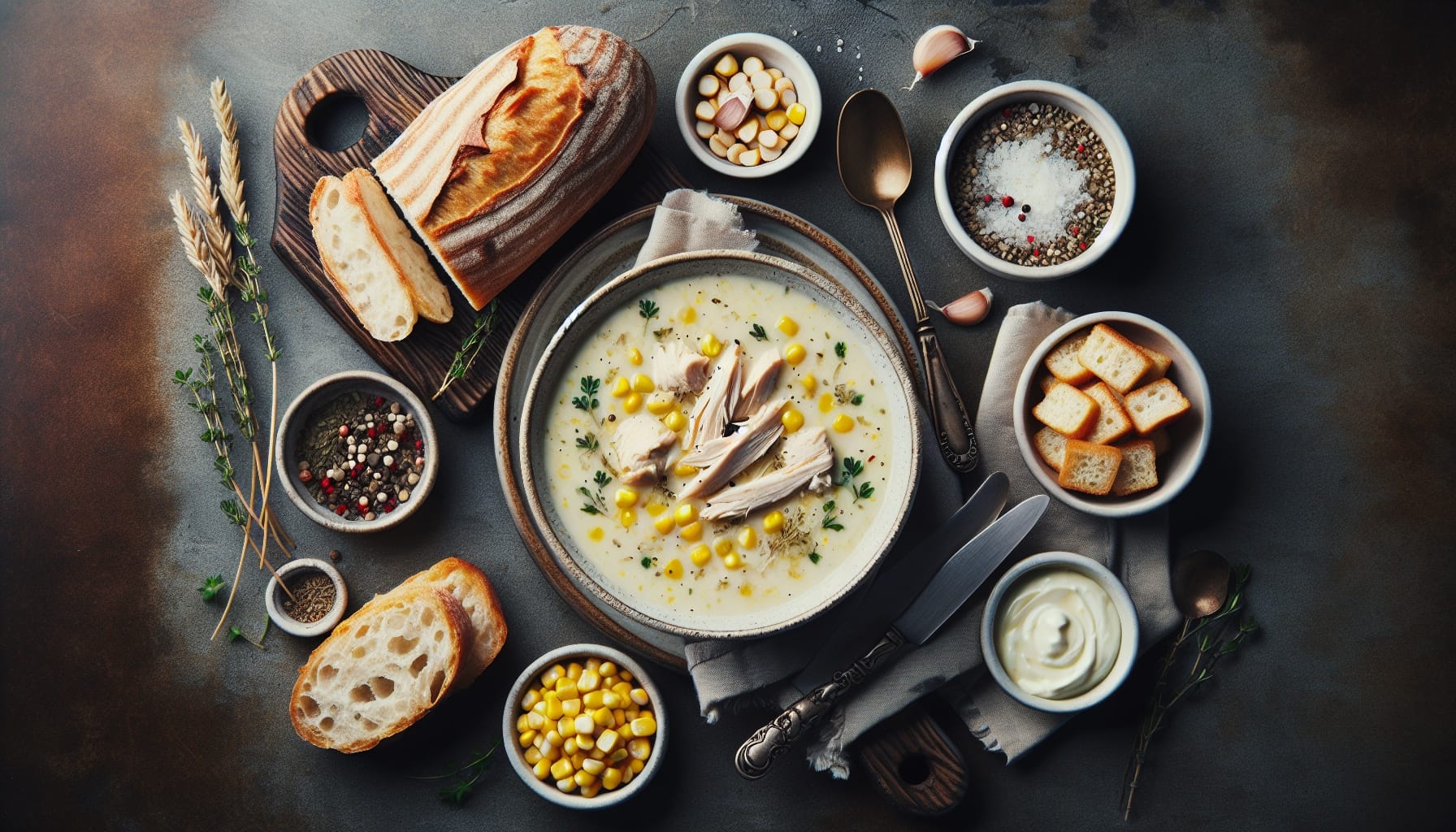 Simple Creamy Chicken Soup - A delicious recipe by DigiDish