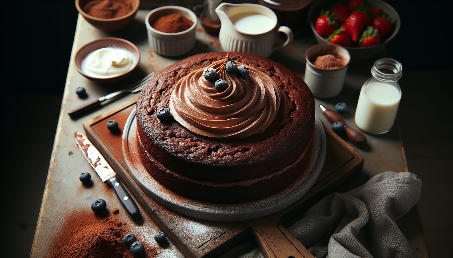 Simple Classic Chocolate Cake - A delicious recipe by DigiDish