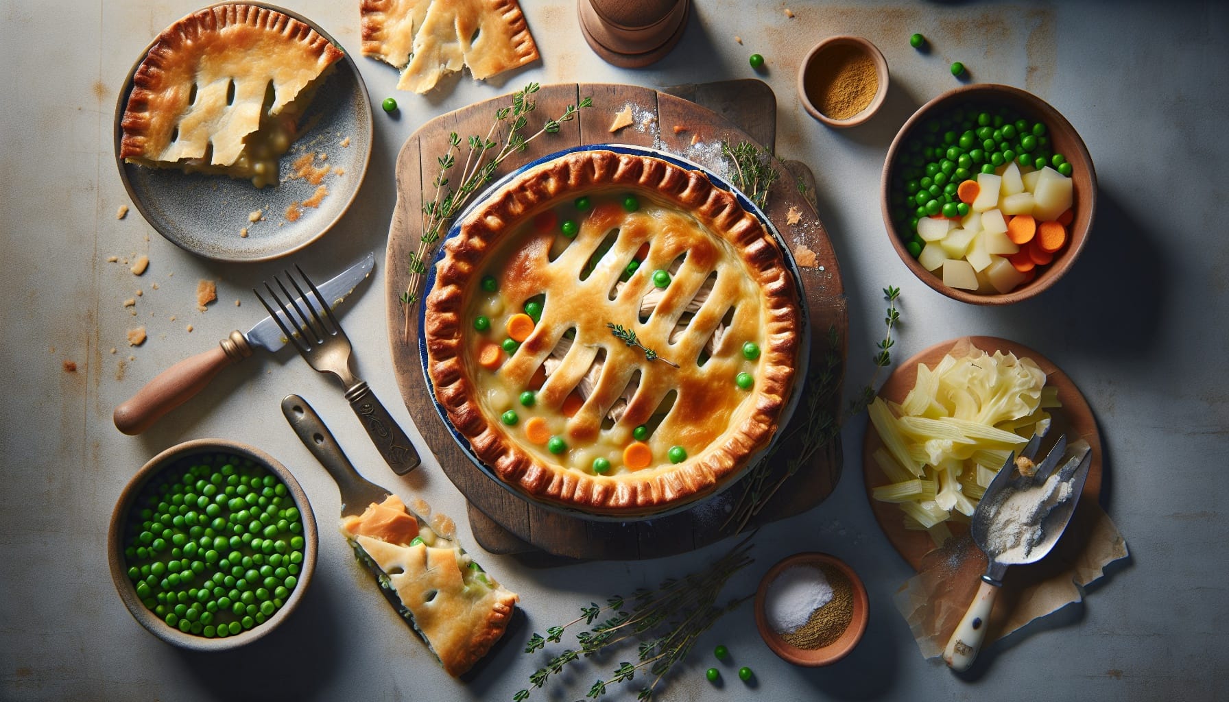 Simple Classic Chicken Pot Pie - A delicious recipe by DigiDish