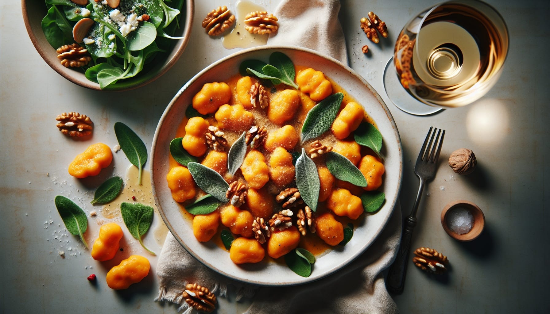 Sweet Potato Gnocchi with Sage Walnut Brown Butter Sauce - A delicious recipe by DigiDish
