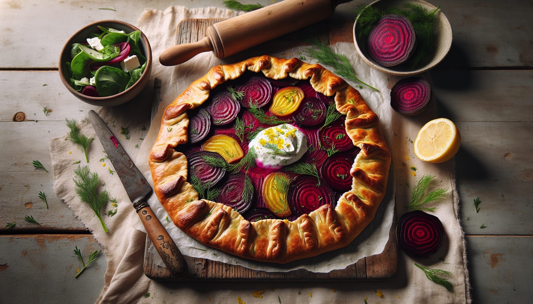 Savory Beetroot Galettes with Dill Yogurt and Lemon Zest - A delicious recipe by DigiDish
