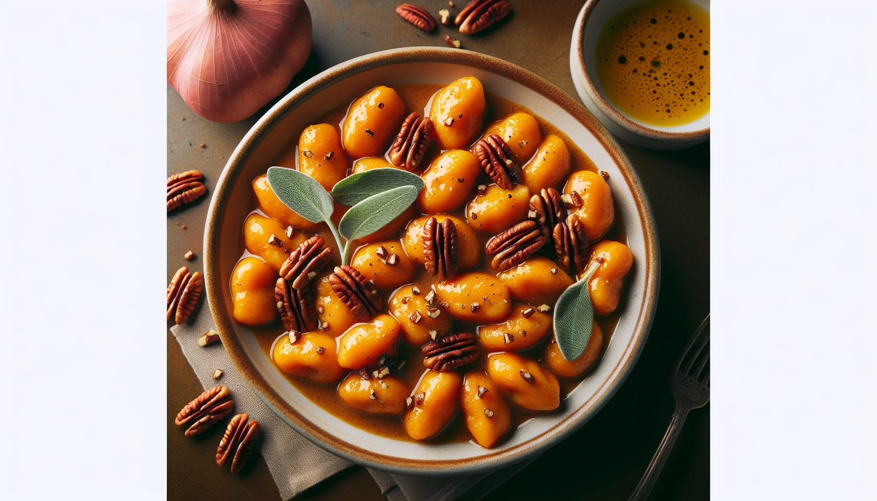 Sweet Potato Gnocchi with Sage Brown Butter and Crispy Pecans - A delicious recipe by DigiDish