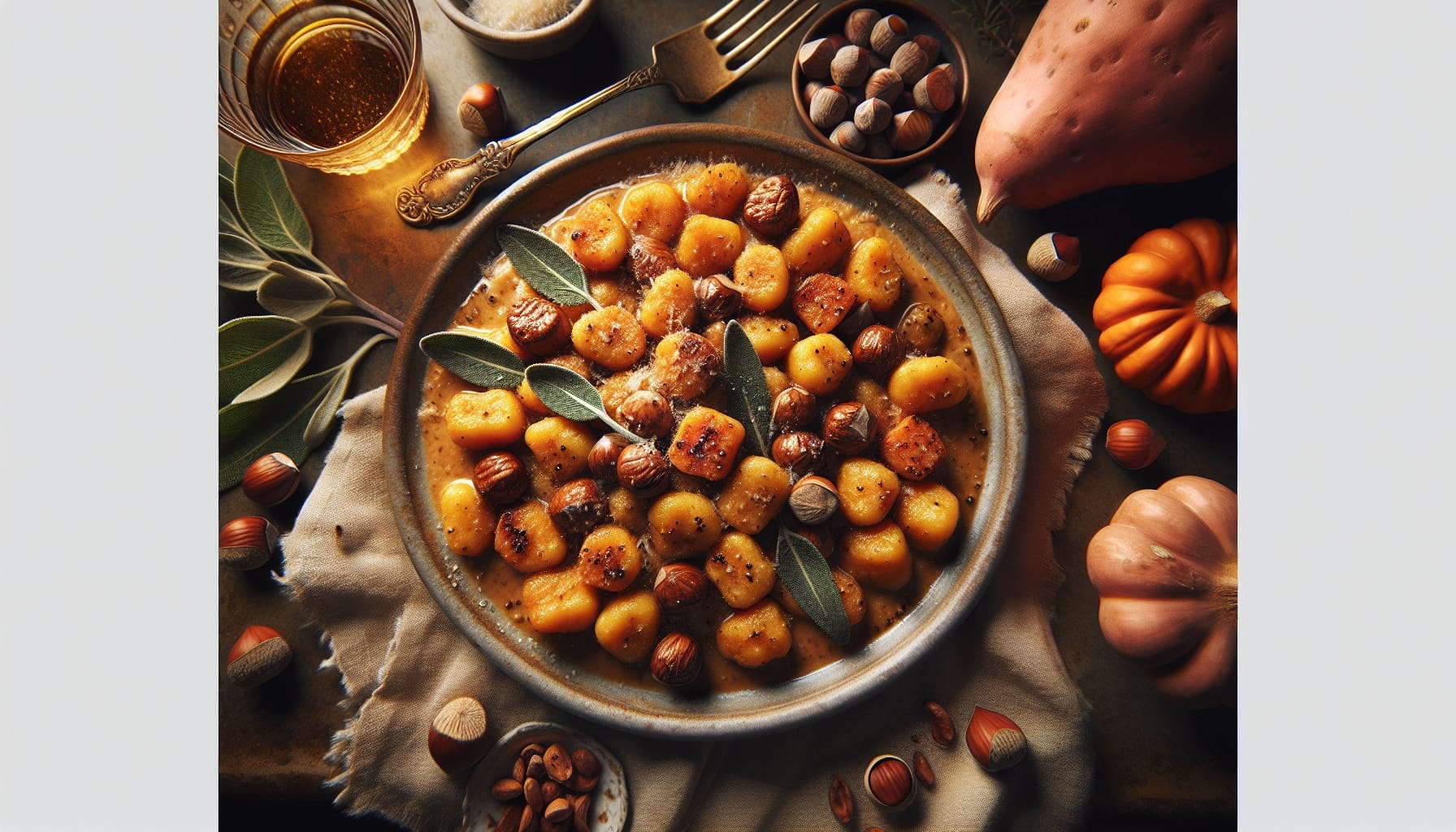 Sweet Potato Gnocchi with Sage Brown Butter and Toasted Hazelnuts - A delicious recipe by DigiDish