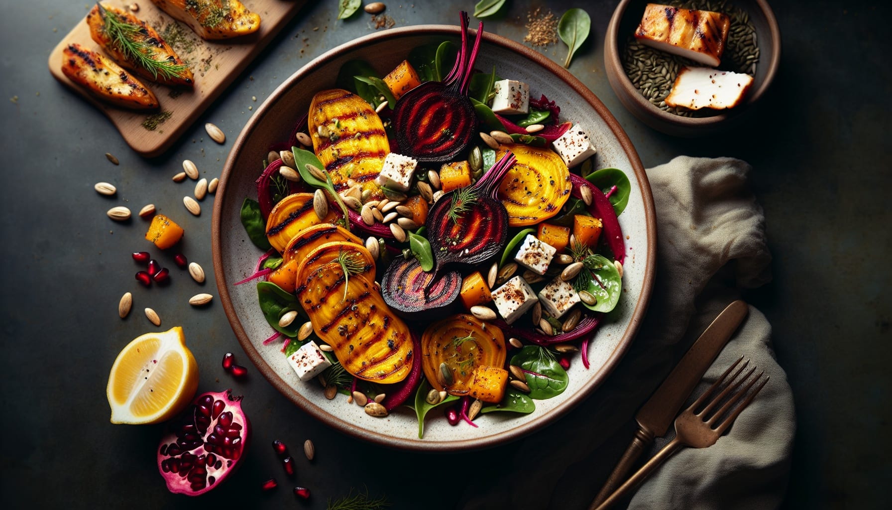 Golden Beet and Sumac Salad with Herb Citrus Vinaigrette - A delicious recipe by DigiDish
