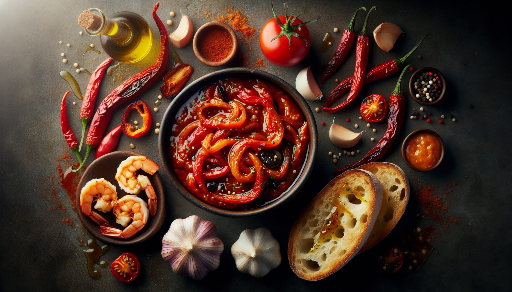 Smoky Roasted Red Pepper Sauce with Paprika and Garlic - A delicious recipe by DigiDish