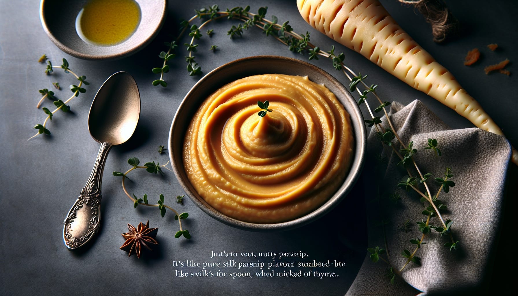 Classic Creamy Parsnip Puree with Nutmeg and Thyme - A delicious recipe by DigiDish