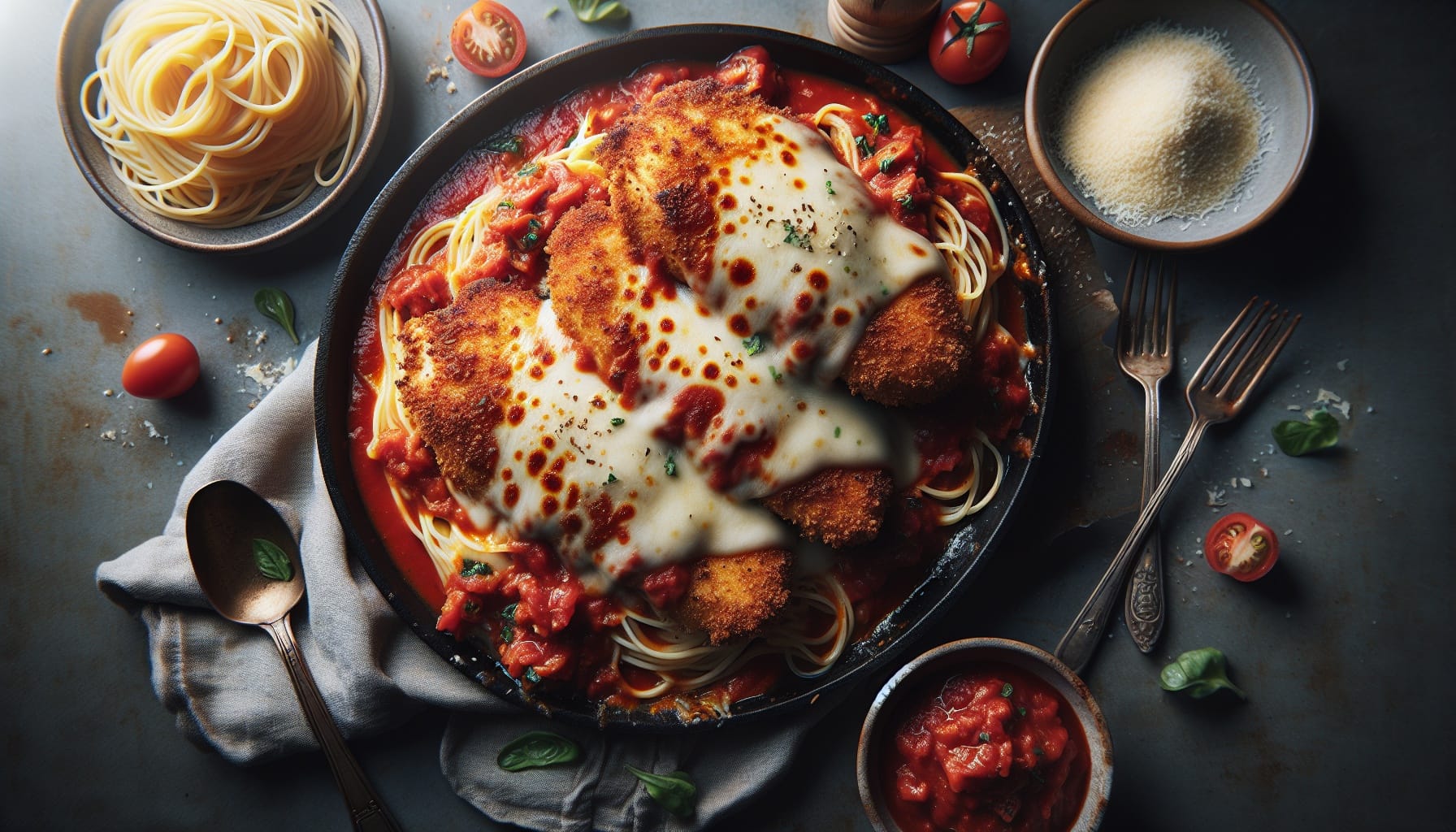 Classic Homemade Chicken Parmesan with Marinara and Mozzarella - A delicious recipe by DigiDish