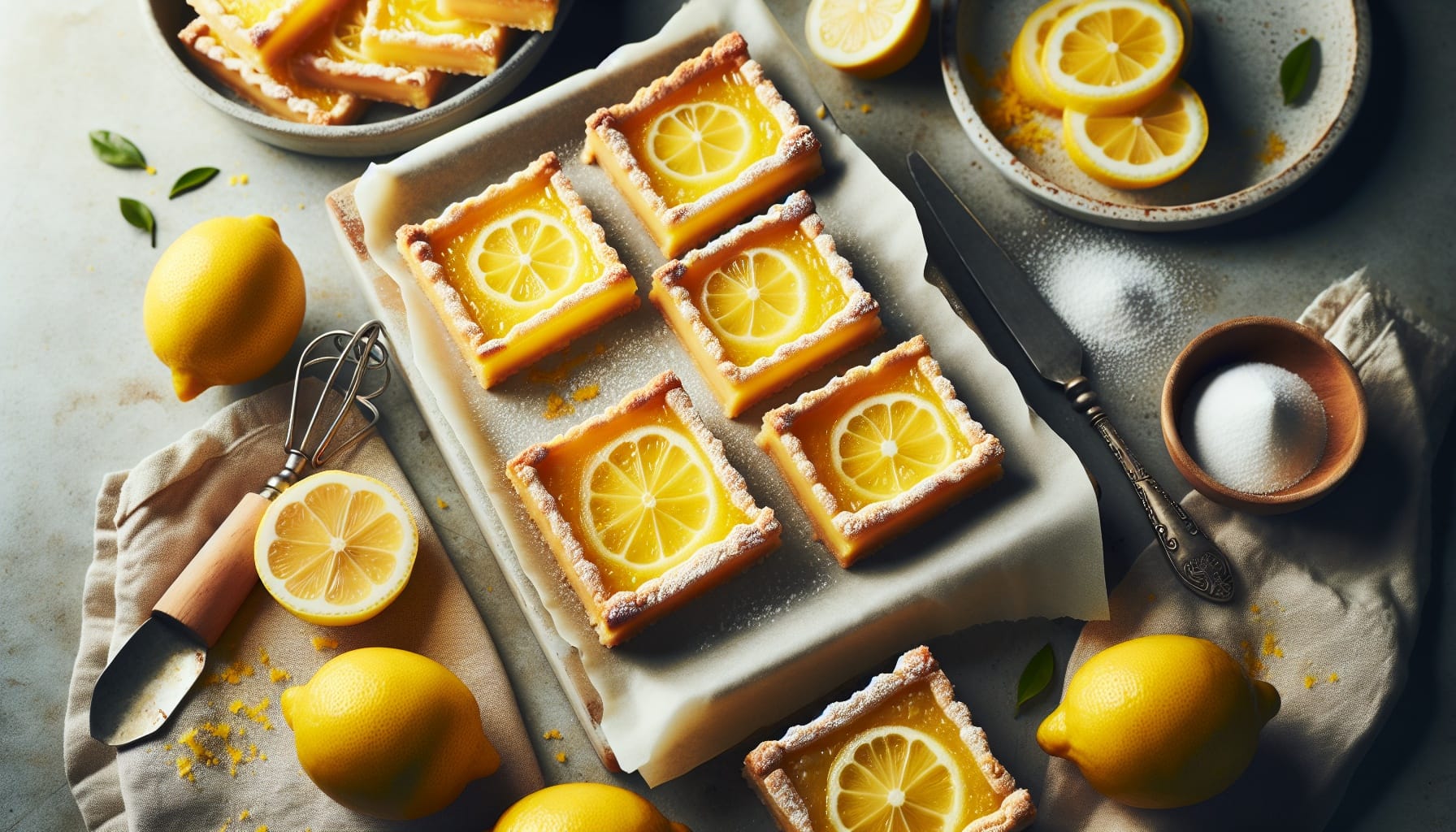 Classic Homemade Lemon Bars with Buttery Shortbread Crust - A delicious recipe by DigiDish