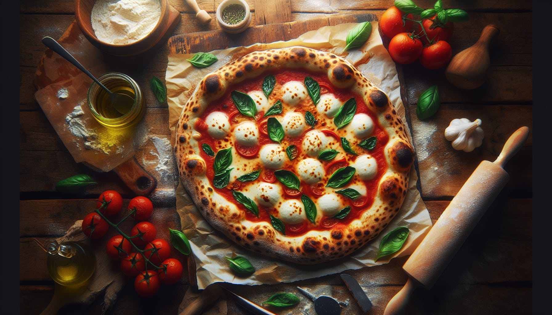 Classic Homemade Margherita Pizza with Fresh Basil and Mozzarella - A delicious recipe by DigiDish
