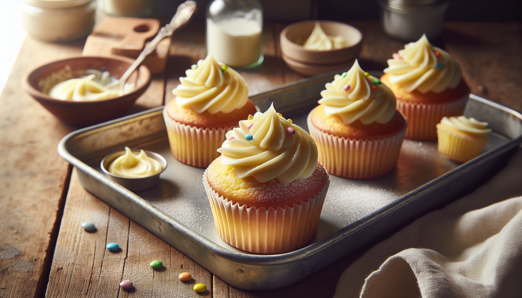 Classic Homemade Vanilla Cupcakes with Buttercream Frosting - A delicious recipe by DigiDish