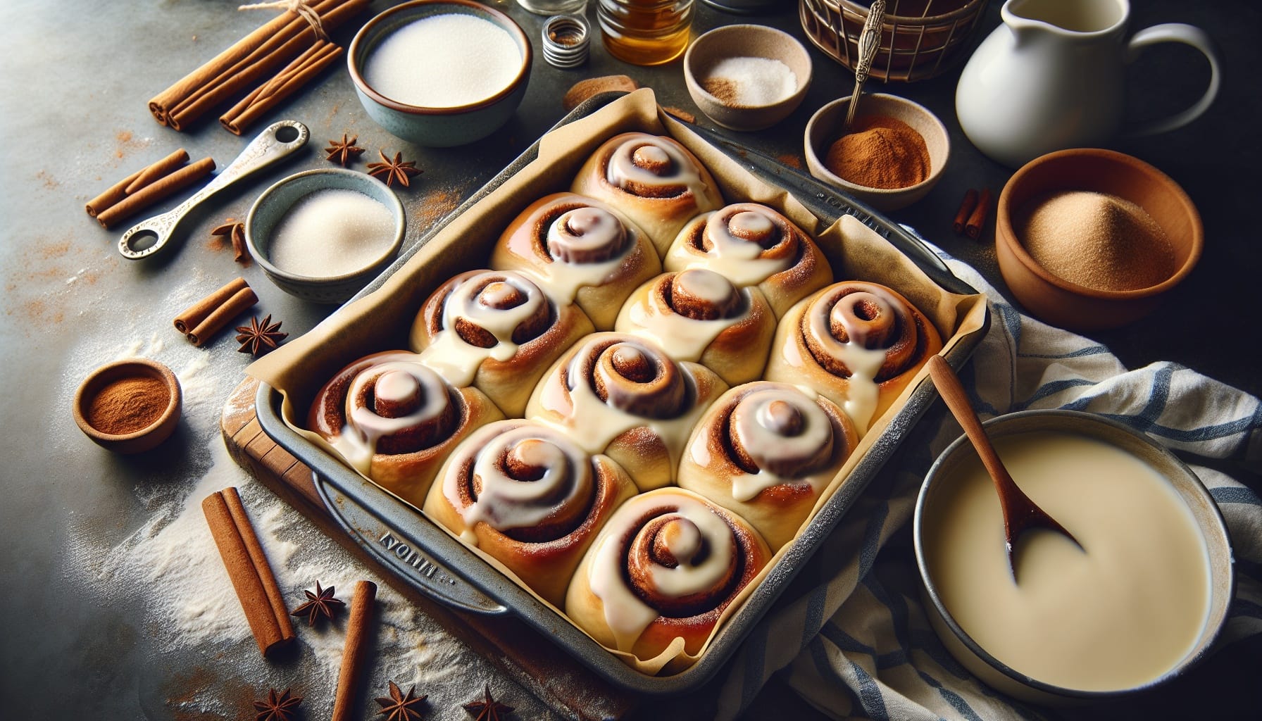 Easy Homemade Cinnamon Rolls with Vanilla Glaze - A delicious recipe by DigiDish