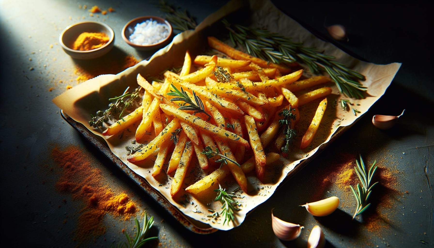 Perfectly Crispy Oven Fries with Garlic Herb Seasoning - A delicious recipe by DigiDish