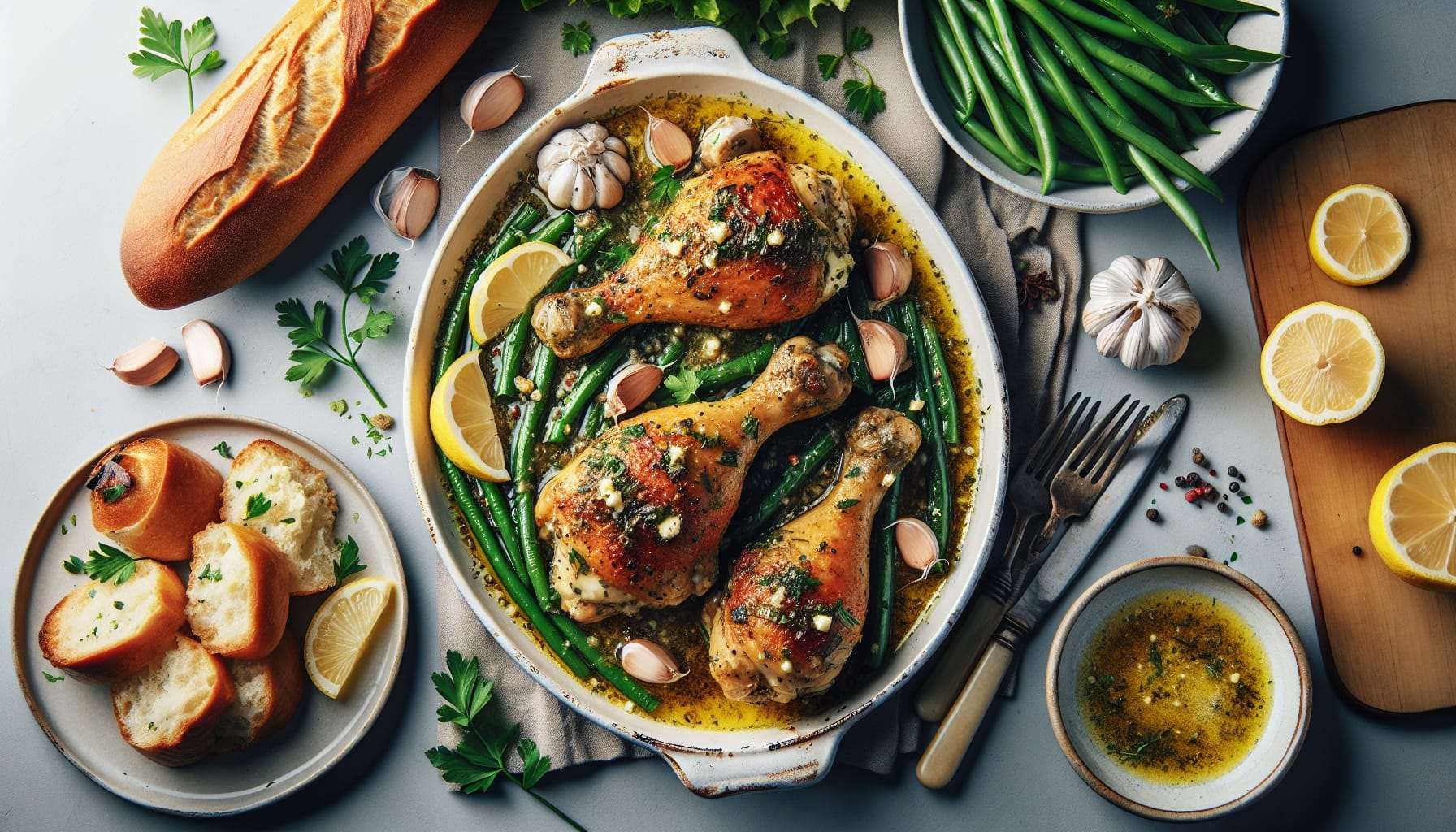 Quick and Easy Herb Butter Roasted Chicken Legs - A delicious recipe by DigiDish