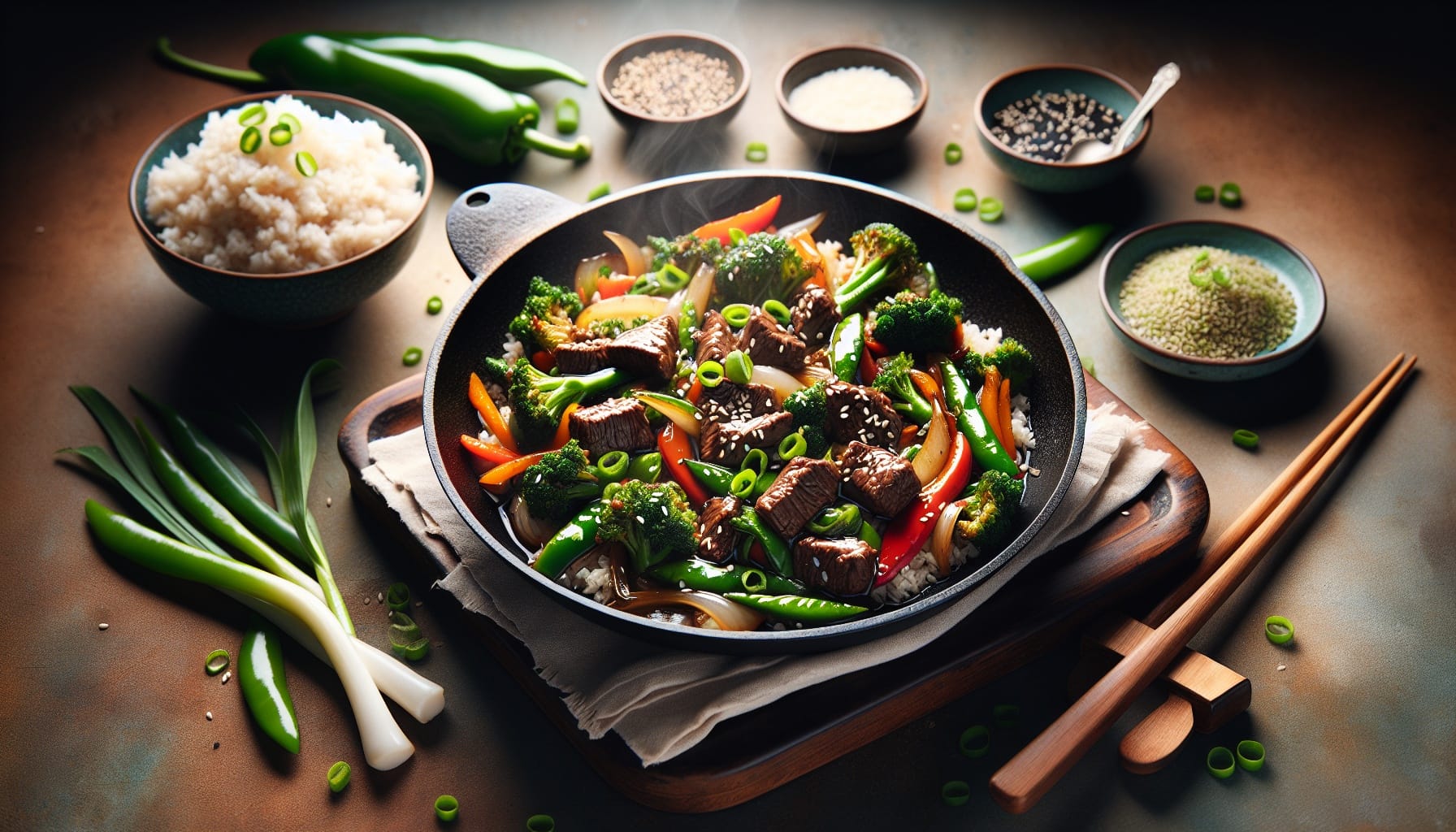 Simple Homemade Beef and Vegetable Stir Fry with Garlic Ginger Sauce - A delicious recipe by DigiDish