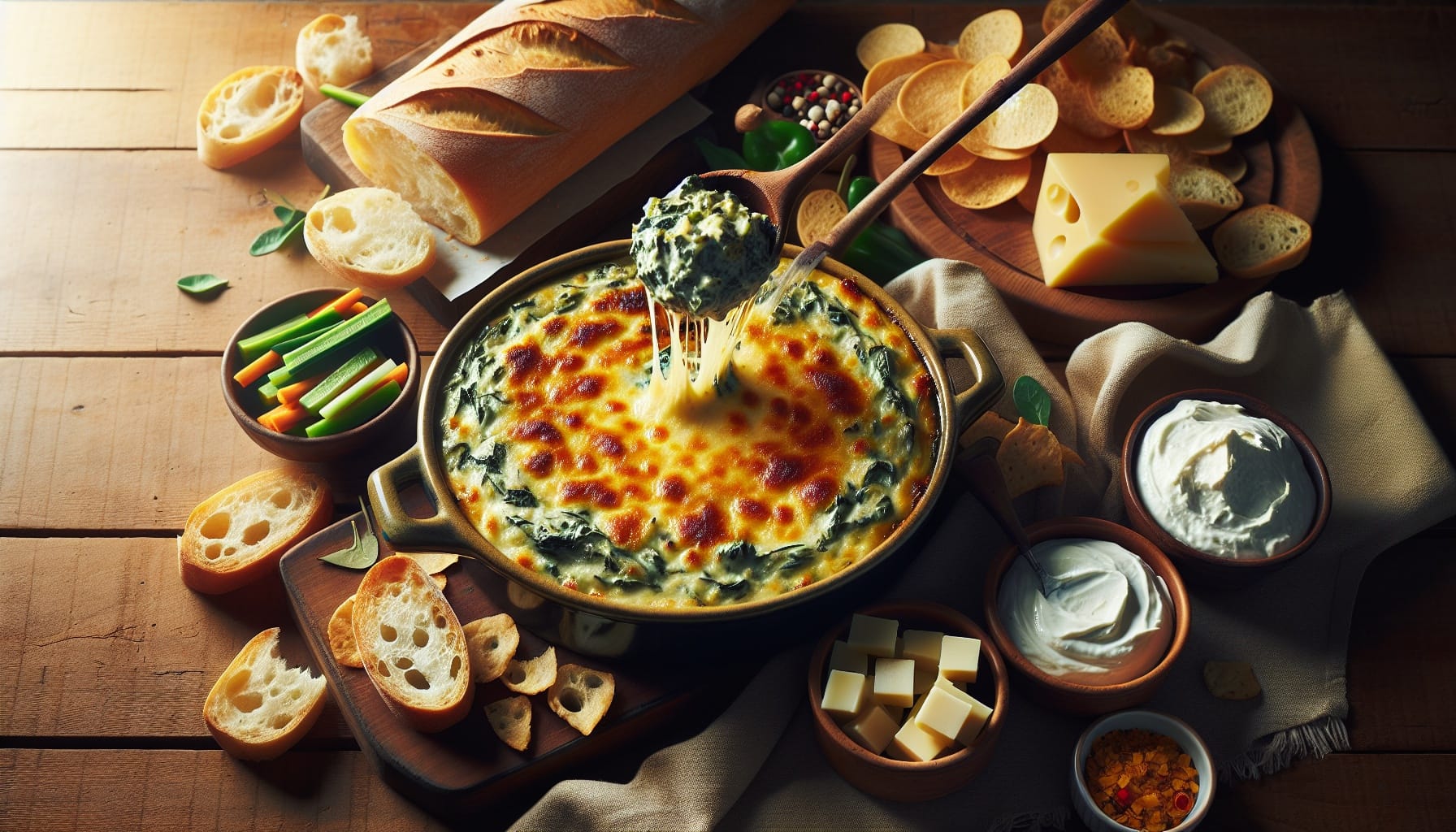 Simple Homemade Cheesy Spinach and Artichoke Dip - A delicious recipe by DigiDish
