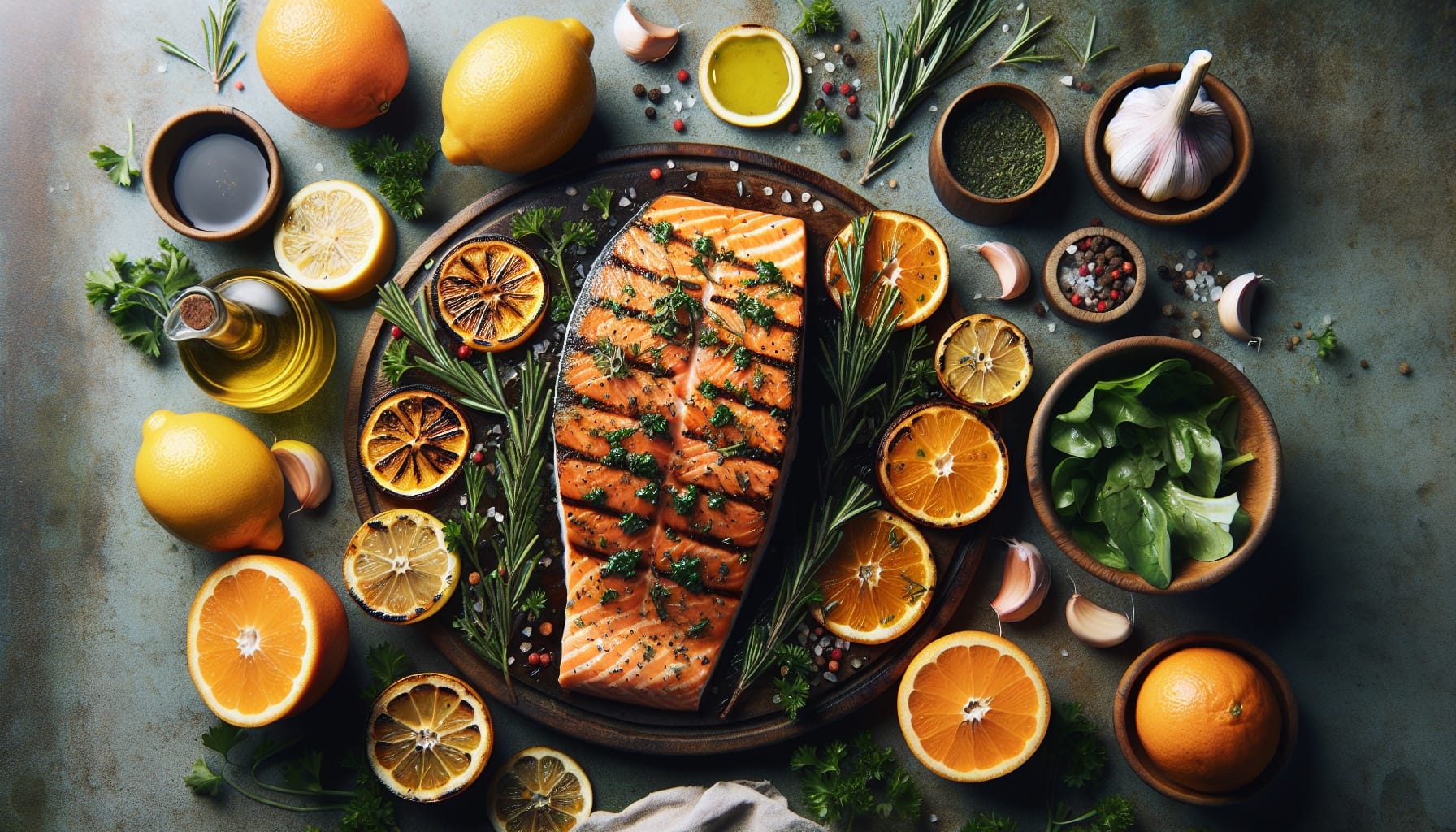 Simple Homemade Citrus Herb Marinated Grilled Salmon - A delicious recipe by DigiDish