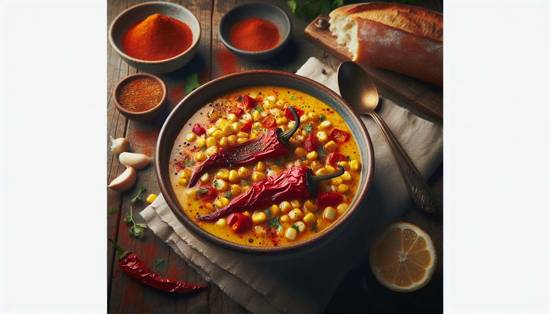 Simple Homemade Creamy Roasted Corn and Red Pepper Chowder - A delicious recipe by DigiDish