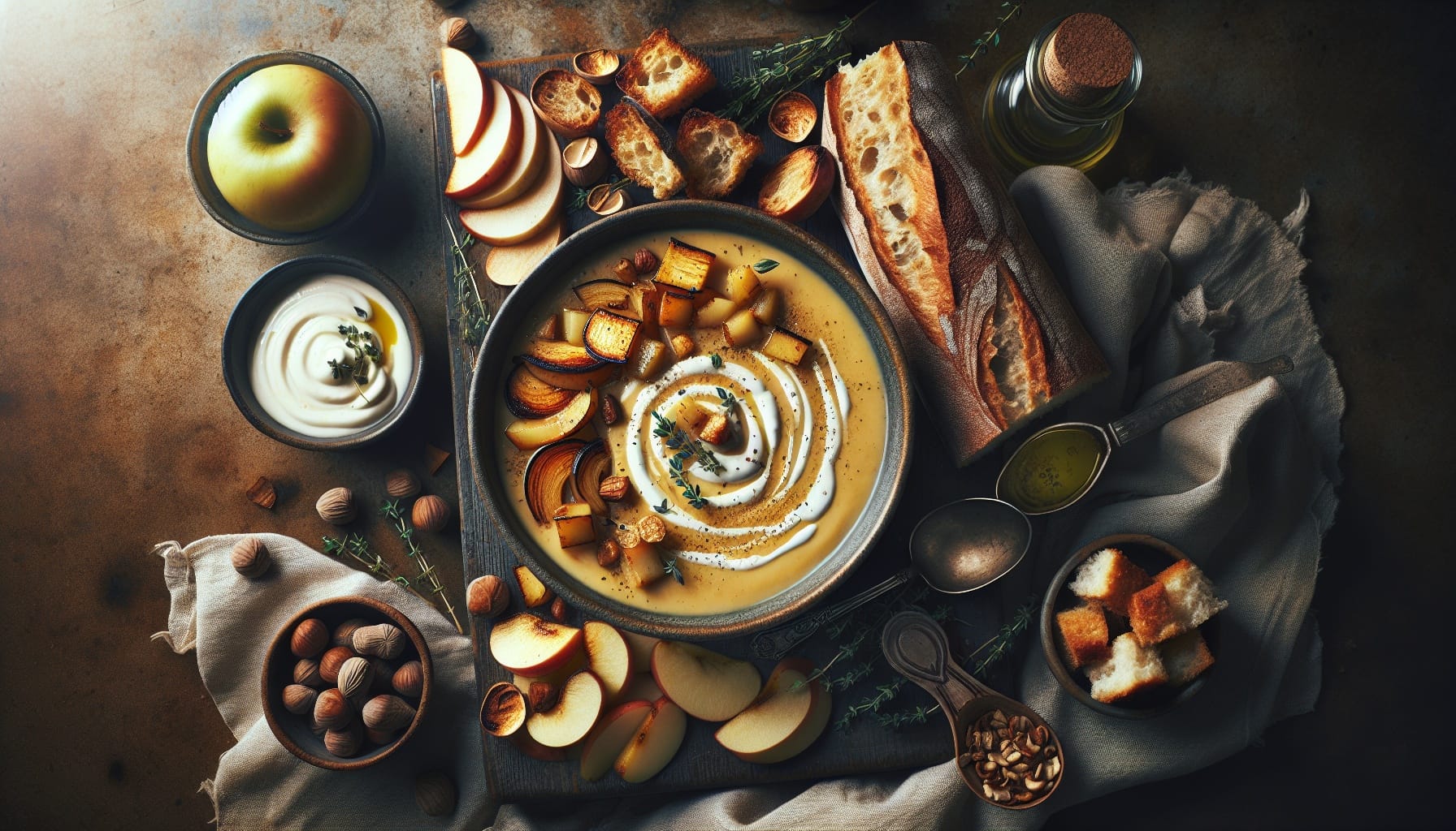 Simple Homemade Creamy Roasted Parsnip and Apple Soup - A delicious recipe by DigiDish