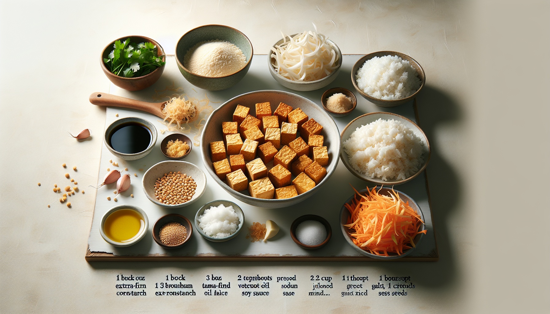 Crispy Tofu Bowls with Tamarind Glaze and Pickled Vegetables Recipe
