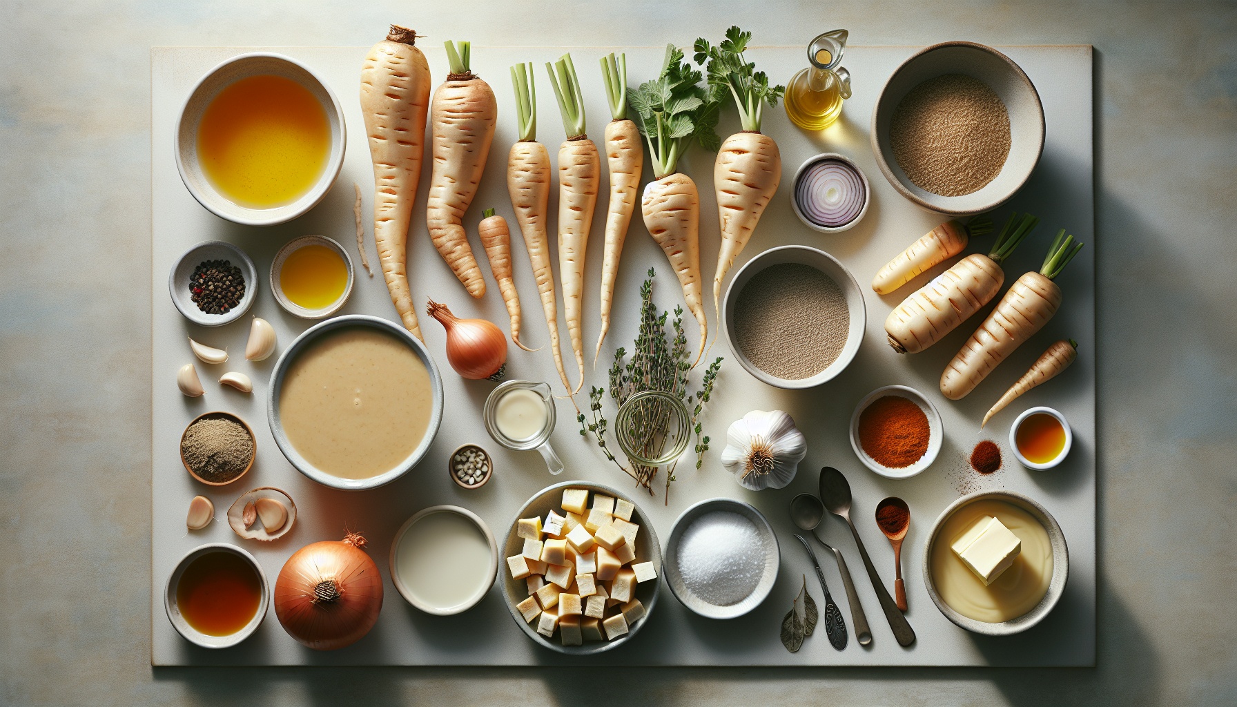 Creamy Roasted Parsnip Soup with Maple Sage Croutons Recipe