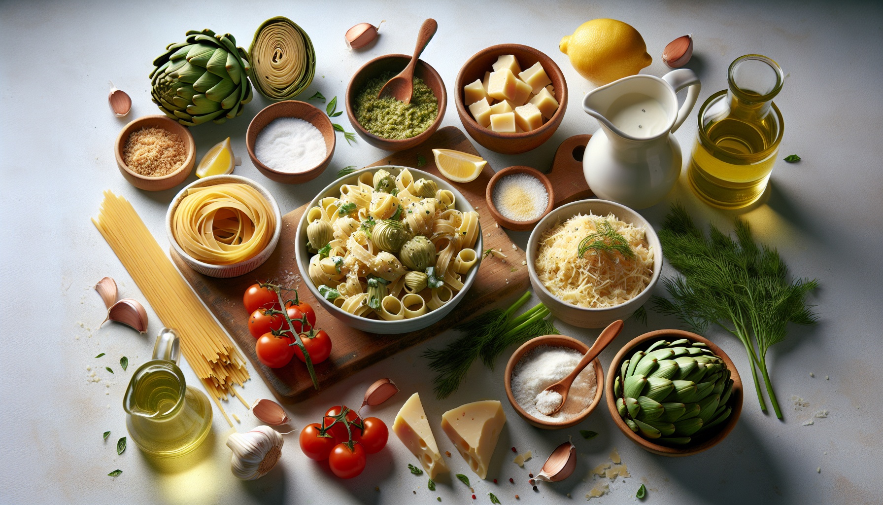 Creamy Artichoke and Dill Pasta with Lemon Breadcrumbs Recipe