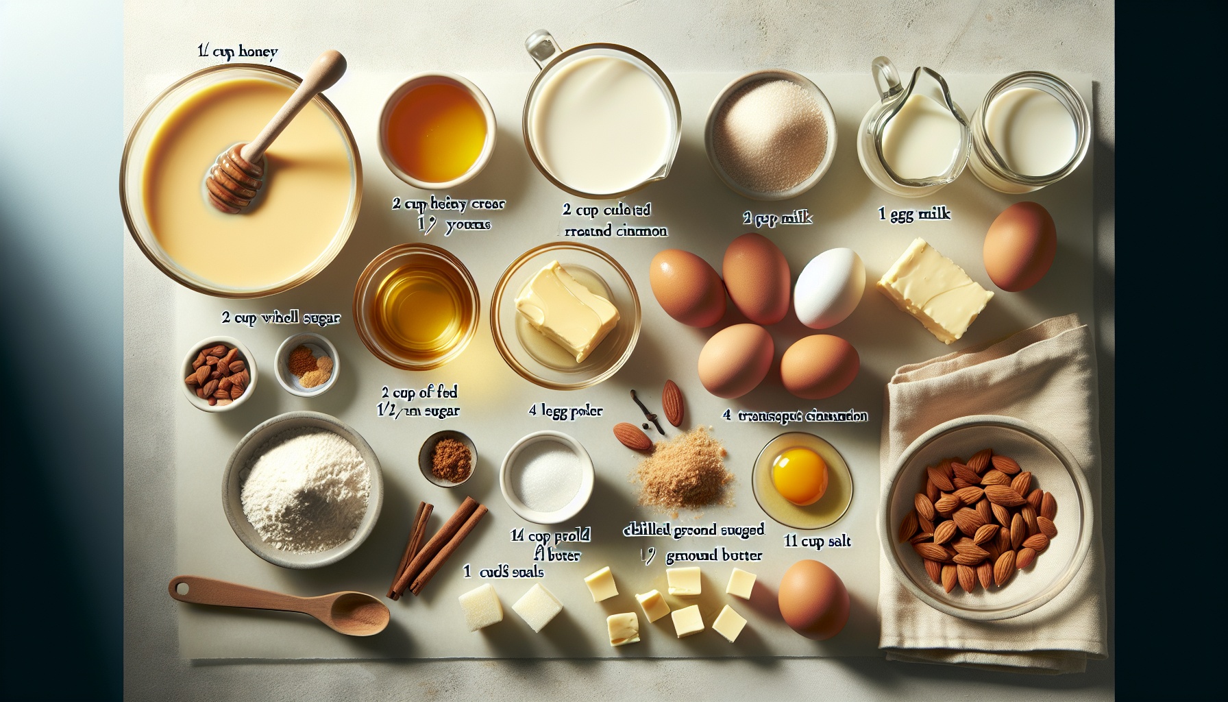 Caramelized Honey Custard with Spiced Almond Crumble Recipe
